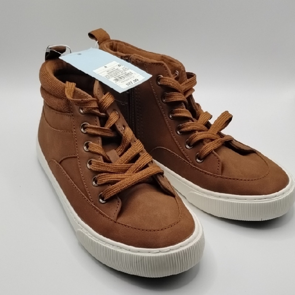 Cat & Jack Brown Kids High-Top Sneakers
